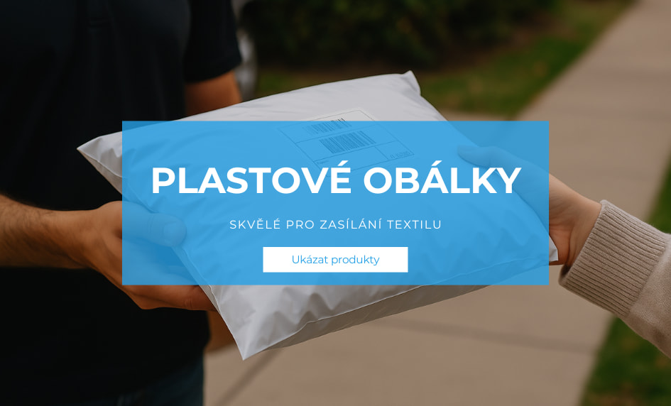 Plastové obálky pro zasílání textilu