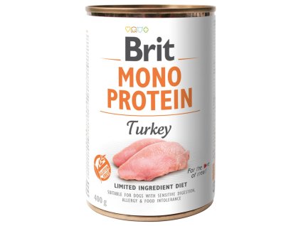 konzerva brit monoprotein turkey 400g original