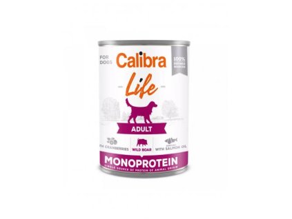 calibra dog life konzerva adult wild boar with cranberry r