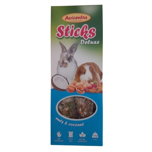 Avicentra tyč hlodavec velký ořech+kokos 2ks