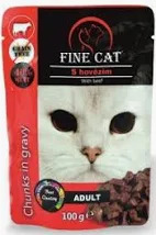 FIne Cat kapsičky s hovězím - 100g