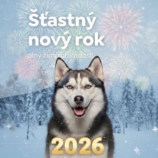 🎆 Šťastný nový rok 2026! 🐾 Ať je plný zdraví, radosti, dlouhých procházek, plných misek a spokojeného vrnění i vrtění...