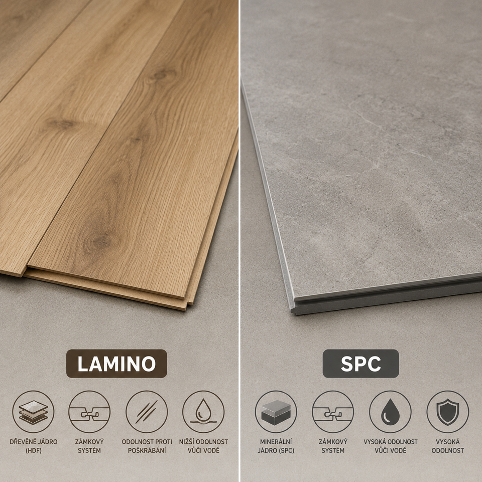SPC nebo laminát? Proč si připlatit — a kdy ne