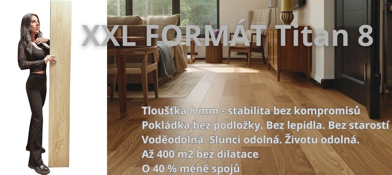 XXL formát rigidních SPC podlah