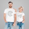 mockup of a couple at a studio wearing matching t shirts 46159 r el2