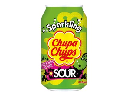 Chupa Chups Green Apple sparkling sour 345ml