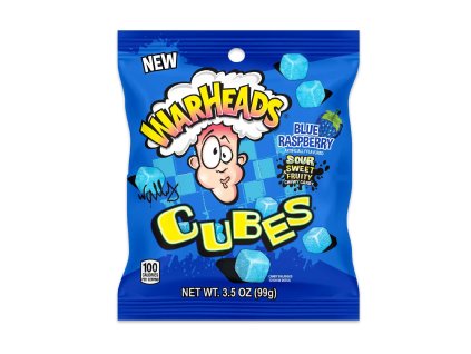 Warheads Value Blue Raspberry Cubes 99g