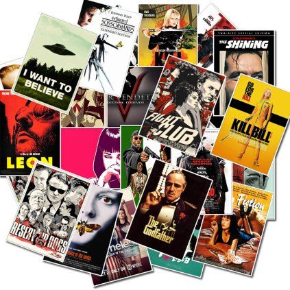 Filmové samolepky (25 ks)