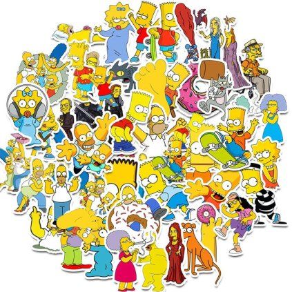 Simpsonovi samolepky (50 ks)