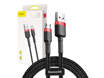 64238 baseus cafule micro usb kabel 2a 3 m cierny cerveny