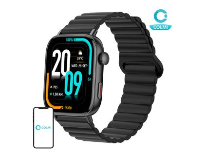 85592 colmi c8 max smartwatch with magnetic strap black