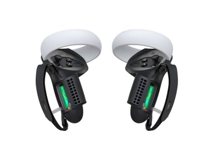 79106 controller grip with battery door kiwi design q1 pro 2 2 for meta quest 2 black