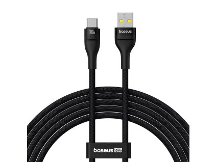 78452 charging cable baseus flash 2 usb to usb c 100w 2m black