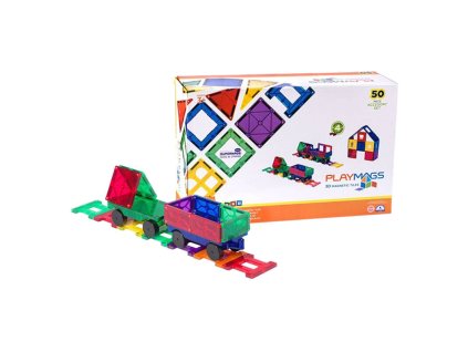 81431 magnetic tiles 3d train playmags 153 50 pcs set