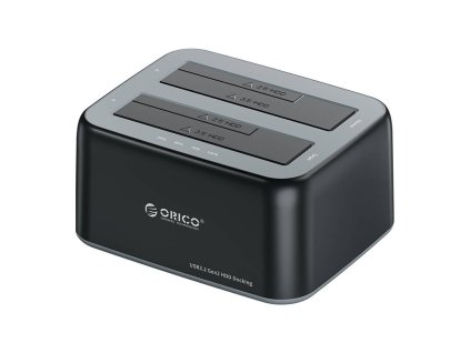 81218 orico docking station for 2 5 3 5 hdd ssd 5gbps usb a to usb b with cloning function black