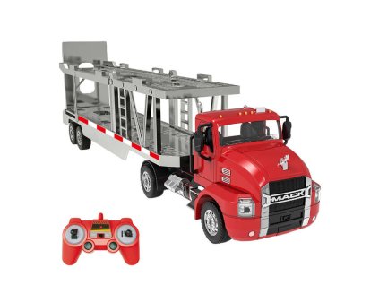78041 remote controlled truck 1 26 double eagle red car transporter e583 003