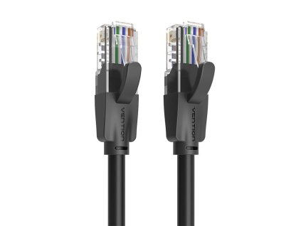 74222 sietovy kabel utp cat6 vention ibebn rj45 ethernet 1000mbps 15m cierny