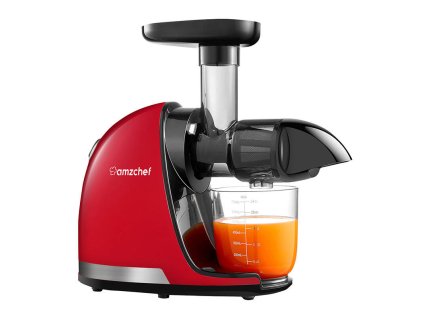 81350 slow juicer amzchef 1501 rd red