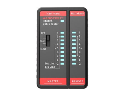 67517 tester sietovych kablov habotest ht812a rj45 rj14 rj12 rj9