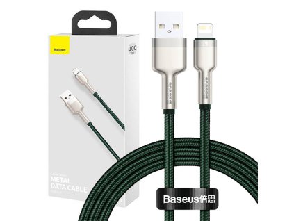 65999 usb kabel pre lightning baseus cafule 2 4 a 1 m zeleny