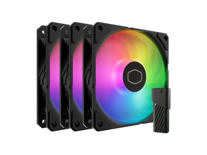 92066 ventilator cooler master sickleflow edge 120 argb 3 v 1 cierny