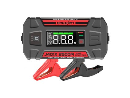 76703 zariadenie 4 v 1 jump starter starter booster 2500a powerbank 20000mah baterka lokithor j401x pracuje pri 40 c