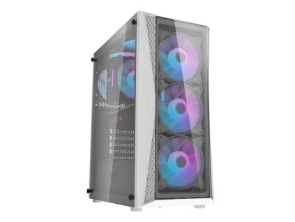 73016 darkflash dk352 plus computer case 4 fans black and white