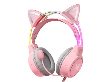 94880 herne sluchadla onikuma x15pro pink cat s ears