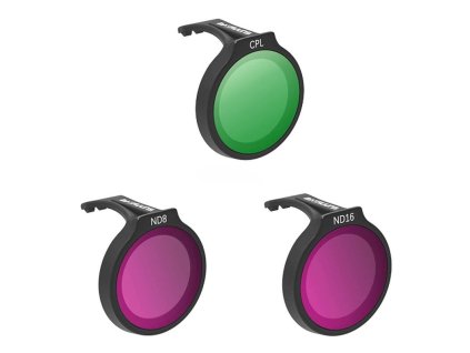 SUNNYLIFE set of three filters for DJI Neo CPL+ND8+ND16 (Wybierz wariant Zestaw trzech filtrów SUNNYLIFE do DJI Neo CPL+ND8+ND16)