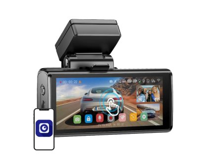81374 azdome m580 front 4k rear camera 1080p and internal camera 1080p 5ghz wifi gps g sensor 64gb memory card