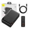 65153 7 cestovna nabijacka baseus gan2 pro quick 2x usb 2x usb c 100 w eu cierna