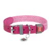 81842 classic dog collar with qr code waudog size l pink