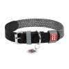 85436 1 dog collar made of natural leather and recycled material with qr code waudog size s width 15 mm black