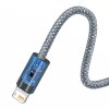 66533 3 kabel baseus dynamic series usb na lightning 2 4 a 1 m sivy
