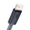 66533 4 kabel baseus dynamic series usb na lightning 2 4 a 1 m sivy