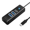 82895 1 orico hub usb c to 2x usb 3 0 usb c 5 gbps 0 15m black