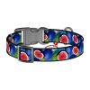 85112 2 waudog fig nylon dog collar with qr code size s