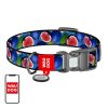 85085 waudog fig nylon dog collar with qr code size xl