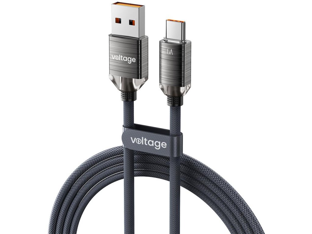 adowarka sieciowa voltage gan charger 67w pd 30 qc 40 usba 2x usbc digital display czarna 6f9ccd8d7f6cd