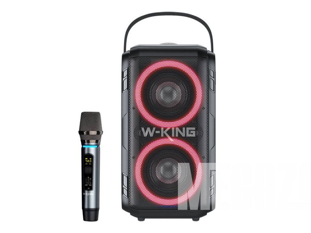 Bezdrôtový reproduktor Bluetooth W-KING T9 60W + mikrofón (čierny)