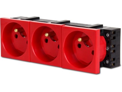 gniazdo 3m elektryczne potrojne blokada 1