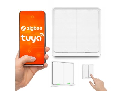 pilot przycisk sceny tuya zigbee 2 kanay 6 scen a264b4dbcfaf5