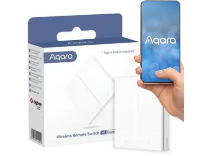 aqara przecznik bezprzewodowy 2przyciskowy wrsr02 homekit eu 52e5a557e5106