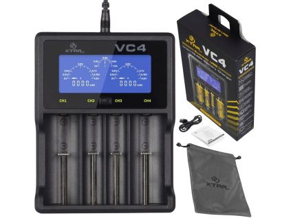 adowarka do akumulatorw cylindrycznych liion nimh aa aaa 18650 xtar vc4 32ab0f1fbf62b