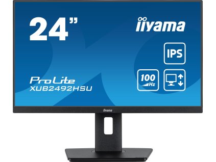 monitor led iiyama xub2492hsub6 24 cale ips hdmi dp usb 04ms 100hz caaa29134626a