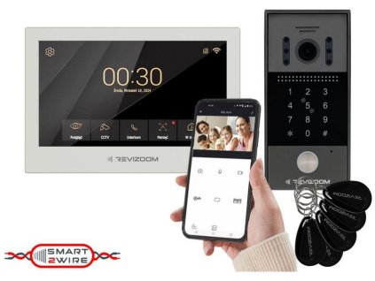 wideodomofon revizoom rmt273hd whiterc212hdck1 38d52dd137039