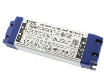 zasilacz impulsowy led espe lnf6024 24v60w25a ip20 f1a3d6cad6e61