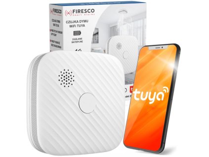 czujnik dymu firesco zr153sw cb z wifi aplikacja tuya 9cfe9f7cd6260