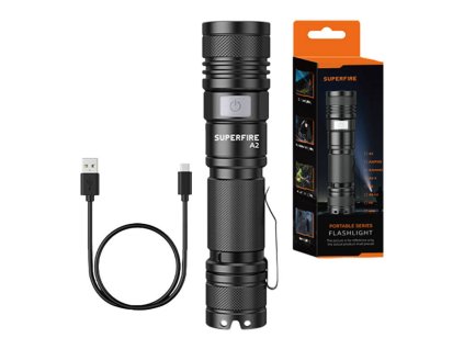 Baterka Superfire A2, 650 lm, USB
