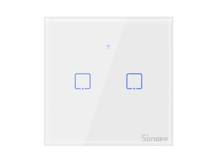 Dotykový spínač WiFi + RF 433 Sonoff T1 EU TX (2-kanálový)